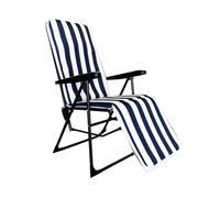 Acomoda Textil - Silla Plegable con Apoyabrazos Acolchada para Jardín, Playa y Terraza. Tumbona Reclinable de Exterior con Respaldo Ajustable, Cómoda, Estable y Portátil. (106x85x54 cm)