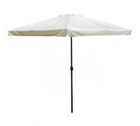 Acomoda Textil - Sombrilla de Jardín 3x3 m con Manivela, Tubo de Aluminio Ø48 mm y Respiradero Superior, Parasol para Terraza, Patio, Piscina y Exterior.