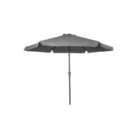 Acomoda Textil - Sombrilla de Jardín con Faldón Protector y Forro Anti UV para Exterior. Parasol de Aluminio Estable con Manivela, Toldo Octogonal 3 M Ø para Terraza y Patio (Antracita)
