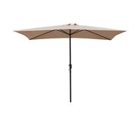 Acomoda textil - sombrilla de jardín con forro anti uv 200 x 300cm. parasol de aluminio con manivela, toldo rectangular para terrazas y patios. (beige)