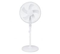 Acomoda Textil - Ventilador de Pie 50W con 3 Velocidades, Oscilación Automática 90°, Altura Regulable 103-119 cm, Inclinación Ajustable, Base Estable y 5 Aspas para Hogar y Oficina.