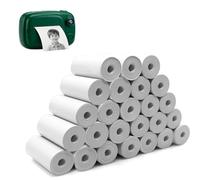 ACOMTUO 25 Rollos Papel Térmico Cámara Infantil,Papel Camara Fotos Niñpos,Papel Térmico para Cámaras, Apto para Niños,Fácil de Reemplazar,Compatible con Varias Mini Printer
