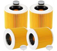 ACOMTUO 4 Filtros de Repuesto para Filtro Kärcher WD3, Filtración para Filtros Kärcher WD3 WD2 WD1 MV3 MV2 A K KNT NT SE VC, para Aspiradoras Kärcher Filtro/6.414-552.0