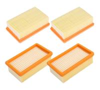ACOMTUO 4 Filtros Planos Plisados para Kärcher MV4, MV5, MV6,Filtros para Aspiradoras Kärcher MV4 MV5 MV6,Filtro Karcher para Karcher MV4/MV5/MV6
