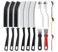 ACOMTUO Cepillo de Limpieza para Grietas, 13 Piezas Multifuncional Cepillo Limpieza Hogar, Cepillo para Juntas, Cepillo Cerdas Duras para Limpieza Hogar Esquinas Cocina Baño Ventanas