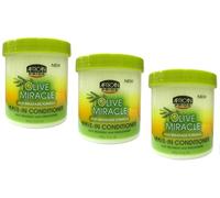 African Pride Olive Miracle Leave-In Conditioner 15oz Jar (2 Pack) by African Pride