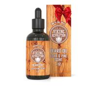 Acondicionador de aceite para barba Viking Revolution - Aroma natural a cedro y pino con aceites de arg n y jojoba - Suaviza y fortalece la barba