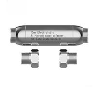 Acondicionador de agua magnético reductor de cal de 15 mm, tratamiento sin escala, suavizante en línea que evita daños en la caldera, uso doméstico, 17 x 4 cm (rosca macho de 1 pulgada)