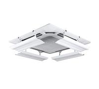 Acondicionador de aire ajustable para aire central, plástico ligero, fácil de instalar, evita corrientes de aire frío, cubierta de ventilación de techo de 60 cm (una rebanada)