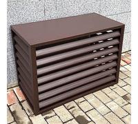 Acondicionador de aire al aire libre, valla de privacidad Sn de aluminio para unidad de aire acondicionado, protección de la unidad de condensación, rejillas de bomba de calor, oculta, acondicionador