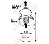 Acondicionador De Aire NRF Para Volvo 940 II Kombi 945 944