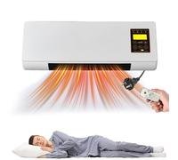 Acondicionador De Aire Portátil Ventilador - Climatizador Portátil De Pared - Calefactor Ventilador con Temporizador para Sótano Dormitorio Sala Hogar Oficina Casas de Alquiler