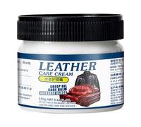 Acondicionador de cuero, crema para el cuidado del cuero de 100 g, evita la decoloración y el agrietamiento, nutrición profunda y revestimiento renovador para sofás de cuero, asientos de coche,