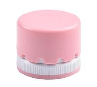 Acondicionador de hilo de cera de abeja con carcasa protectora de plástico, diseñado para fortalecer el hilo y fácil de usar, compacto para viajes y costura diaria (rosa)