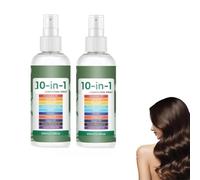 Acondicionador de pelo en espray desenredante, spray acondicionador para dejar en seco, suavizado, suavizar y añadir brillo al cabello (2 unidades)
