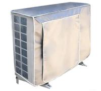 Acondicionador de tela Air Oxford, cubierta de unidad impermeable, protector solar, protección contra el polvo para sistema al aire libre, material de poliéster plateado dividido (pequeño 1P)