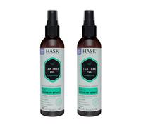 Acondicionador en spray sin enjuague 5 en 1 con aceite de ?rbol de t? vigorizante de HASK para un