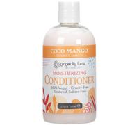 Acondicionador hidratante Ginger Lily Farms Botanicals para cabello seco con aroma a coco y mango, 100 % vegano y sin crueldad animal, 355 ml