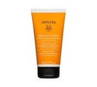 Acondicionador nutritivo y reparador con queratina APIVITA para cabello seco y dañado, nutrición profunda, control del encrespamiento, protección contra el calor y el peinado, enriquecido con queratina vegetal, miel y aloe vera, 5.07 fl oz