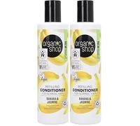 ACONDICIONADOR RELLENADOR PARA CABELLO NORMAL «PLÁTANO Y JAZMÍN», 280 ML (Paquete de 2)