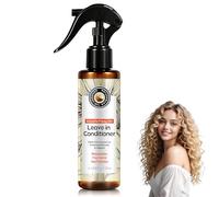 Acondicionador Sin Enjuague de Aceite de Coco, Hidratación Intensa, Controla el Frizz, Cabello Suave y Sedoso, Textura Ligera para Uso Diario