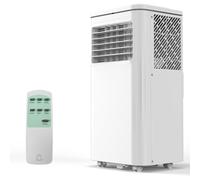 Acondicionadores de aire portátiles, 10000 BTU para habitación de hasta 450 pies cuadrados, temporizador de 24 horas, control remoto, deshumidificador, unidad de CA 3 en 1 con kit de ventana para