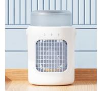 Acondicionadores de Aire portátiles, acondicionador de Aire evaporativo, Enfriador de Aire con 3 velocidades de Viento, LED de 7 Colores, oscilante de 180°, Mini ventilad