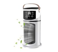 Acondicionadores de Aire Portátiles,Ventilador de Aire Acondicionado Enfriador de Espacios - Dispositivo Recargable Con Luz LED Para Escritorio Oficina Acampada Interior Sala De Estar Viajes