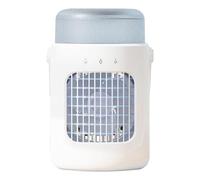 Acondicionadores De Aire Portátiles | Ventilador Evaporativo Portátil Climatizador Aire,Depósito 600ml Recargable Humidificador para Dormitorio Escritorio Interior Hogar Tienda de Campaña