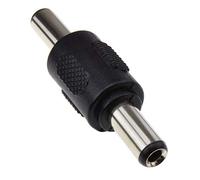 Acoplador DC macho a macho, conector de 2.5mm X 5.5mm, adaptador de extensión de cable de alimentación, convertidor de conector hembra a macho, alargador, ensamblador para cámara IP, CCTV, DVR, LED