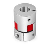 Acoplador de Acoplamiento de Eje de Ciruela, Flexible de Eje de 5mm a 8mm, Conector de Aleación de Aluminio para Servomotor Paso a Paso (D20 L30)
