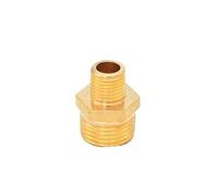 Acoplador de ajuste de boquilla hexagonal de tubo de latón 1/8 1/4 3/8 1/2 3/4 1(WS3-6)