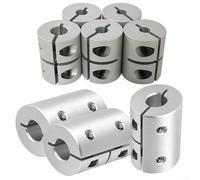 Acoplador de aleación de aluminio para impresoras 3D D20x25 orificio con tornillo de 4 mm eficaz para usos motores y mecánicos (D20x25(D20x25(6-6))