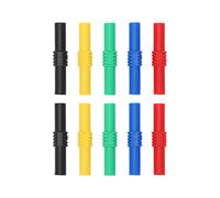 Acoplador de Banana Aislado, Acoplador de Banana Aislado Enchufe de Banana de 4 Mm Conectores de Banana Hembra a Hembra Adaptador de Sonda de Prueba de Acoplamiento, Conectores de Altavoz