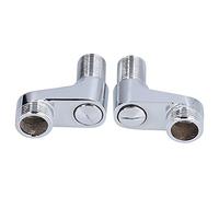 Acoplador de Brazo Oscilante de Montaje en Pared, Adaptador de Grifo de Ducha de Bañera con Pie de Garra con Rosca G1/2 Pulgada a G3/4 Pulgada Tornillo Excéntrico de Brazo Oscilante Ajustable de Latón