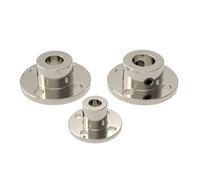 Acoplador de brida, acoplamiento de brida rígida, conector de acoplador de eje guía de motor de acoplamiento de 3 piezas(4mm)