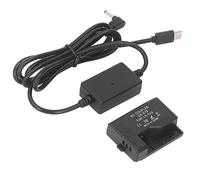 Acoplador de CC DR-E10 Batería Simulada LP-E10 con Adaptador de Corriente Tipo C para Cámaras 1100D, 1200D, 1300D, 1500D, 2000D, T3, T5, T7, Kiss X50, X80