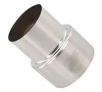 Acoplador de conducto redondo de tubo de estufa, reductor de tubo de estufa de acero inoxidable para aplicaciones de alta temperatura en instalaciones de electrodomésticos de combustión de madera (Ø60