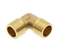 Acoplador de conector de instalación de tuberías, codo de latón de 90 grados, rosca hembra/macho