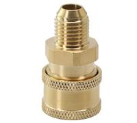 Acoplador de conector de liberación rápida de 1/4 pulgadas para lavadora de alta presión, para adaptador de rosca M14 M22 G1/4 para manguera de jardín, RV, piezas de limpieza de barcos, acero