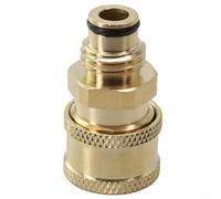 Acoplador de conector de liberación rápida de 14 pulgadas para conexión de manguera de lavadora a presión con roscas externas e internas (#17)