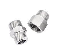 Acoplador de conector de montaje de tubería de acero inoxidable 304, rosca M22 M24 hembra macho BSP NPT(M M22x1.5 M NPT1I4)