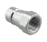 Acoplador de conexión rápida 3/8 NPT roscado hidráulico de acero al carbono para bombas excavadoras cilindros (NPT3/8-macho)