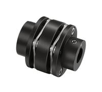 Acoplador de eje de acoplamiento de disco doble escalonado de acero D82 L98 flexible(32-32)