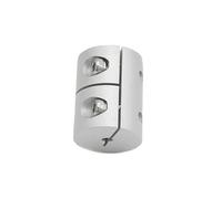 Acoplador de eje de alto par D25L30 - Junta rígida de aleación de aluminio, diámetro de 8/10/6,35 mm, longitud de 30 mm, 1 pieza(6mm x 6mm)