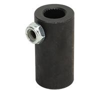 Acoplador de eje de dirección liso y redondo de 3/4 in a chaveta de 9/16 in-26, acoplamiento rígido estándar no flexible para Vega, acoplador de dirección de metal de alta resisten