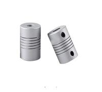 Acoplador de eje de mordaza de motor CNC de aluminio, 2 piezas, acoplamiento flexible, 2/2,3/3/3,17/4/5/6/6,35/7/8/10 mm(6.35x10)