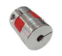 Acoplador de eje de mordaza de motor, tipo garra, acoplamiento flexible con araña elástica, diámetro 25 x largo 34 mm, orificio interior de 5-10 mm for servomotor paso a paso.