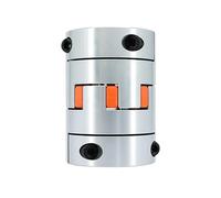 Acoplador de eje de Motor D55 L78, conector Flexible de aluminio de 4 mandíbulas de ciruela de 14mm a 38mm de diámetro, acoplamiento de enrutador de tornillo de bola CNC, 1 ud.(24mm to 26mm)