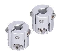 Acoplador de eje flexible de aleación de aluminio de alta carga, piezas de conexión, agujero hexagonal para diversas aplicaciones (agujero hexagonal de 8 mm a agujero hexagonal de 8 mm)